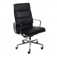 Кресло Eames Style HB Soft Pad Executive Chair EA 219 Черная кожа