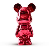 IST-CASA Статуэтка Lucky Bear (Bearbrick) IST-020, 28 см, красный глянцевый