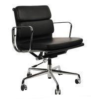 Кресло Eames Style Soft Pad Office Chair EA 217 Черная кожа