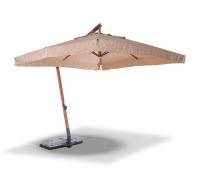 "Корсика" зонт уличный 3х4м на боковой алюминиевой опоре, цвет под дерево