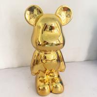 IST-CASA Статуэтка Lucky Bear (Bearbrick) IST-015, 28 см, золотой глянцевый