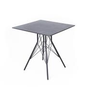 "Конте" интерьерный стол из HPL 70x70см, цвет "серый гранит"