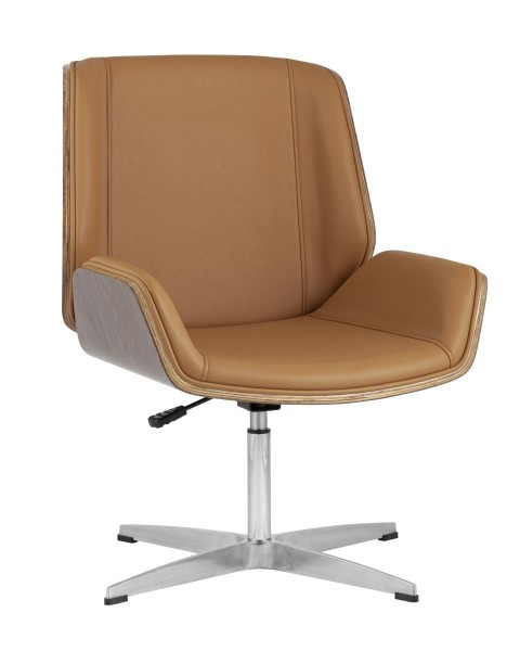 Кресло офисное TopChairs Crown коричневое