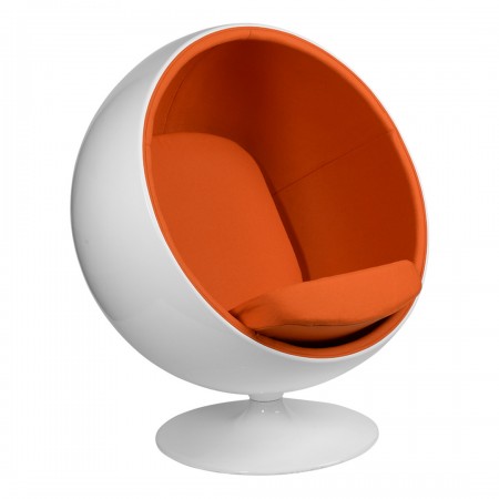 Кресло Eero Aarnio Style Ball Chair Оранжевая ткань