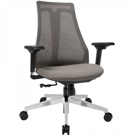 Кресло офисное Air-Chair серый, хром